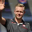 Kevin Magnussen, Haas F1 Team on stage at Formula One World Championship, Rd21, Abu Dhabi Grand