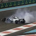 Lewis Hamilton, Mercedes-AMG F1 W09 EQ Power+ celebrates with donuts at Formula One World Championship, Rd21, Abu Dhabi Grand Prix, Race, Yas Marina Circuit, Abu Dhabi, UAE, Sunday 25 November 2018.