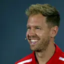 Sebastian Vettel, Ferrari in the press conference at Formula One World Championship, Rd21, Abu Dhabi Grand Prix, Preparations, Yas Marina Circuit, Abu Dhabi, UAE, Thursday 22 November 2018.