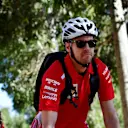 Sebastian Vettel (GER) Ferrari on a bike at Formula One World Championship, Rd1, Australian Grand Prix, Practice, Melbourne, Australia, Friday 23 March 2018. © Jerry Andre/Sutton Images