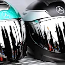 Mercedes AMG F1 mechanics helmets at Formula One World Championship, Rd1, Australian Grand Prix, Qualifying, Melbourne, Australia, Saturday 24 March 2018. © Mark Sutton/Sutton Images