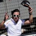 Fernando Alonso (ESP) McLaren on the drivers parade at Formula One World Championship, Rd1, Australian Grand Prix, Race, Melbourne, Australia, Sunday 25 March 2018. © Jerry Andre/Sutton Images