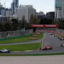 Lewis Hamilton (GBR) Mercedes-AMG F1 W09 EQ Power+ leads at the start of the race at Formula One World Championship, Rd1, Australian Grand Prix, Race, Melbourne, Australia, Sunday 25 March 2018. © Manuel Goria/Sutton Images