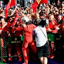 Race winner Sebastian Vettel (GER) Ferrari celebrates in parc ferme at Formula One World Championship, Rd1, Australian Grand Prix, Race, Melbourne, Australia, Sunday 25 March 2018. © Jerry Andre/Sutton Images