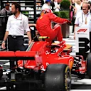 Kimi Raikkonen (FIN) Ferrari SF-71H in parc ferme at Formula One World Championship, Rd1, Australian Grand Prix, Race, Melbourne, Australia, Sunday 25 March 2018. © Mark Sutton/Sutton Images