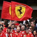 Ferrari celebrate in parc ferme at Formula One World Championship, Rd1, Australian Grand Prix, Race, Melbourne, Australia, Sunday 25 March 2018. © Mark Sutton/Sutton Images