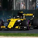 Nico Hulkenberg (GER) Renault Sport F1 Team RS18 locks up at Formula One World Championship, Rd1, Australian Grand Prix, Race, Melbourne, Australia, Sunday 25 March 2018. © Daniel Kalisz/Sutton Images