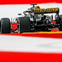 Nico Hulkenberg (GER) Renault Sport F1 Team RS18 sparks at Formula One World Championship, Rd9, Austrian Grand Prix, Practice, Spielberg, Austria, Friday 29 June 2018. © Manuel Goria/Sutton Images