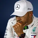 Lewis Hamilton (GBR) Mercedes-AMG F1 in the Press Conference at Formula One World Championship, Rd9, Austrian Grand Prix, Qualifying, Spielberg, Austria, Saturday 30 June 2018. © Manuel Goria/Sutton Images