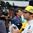 Carlos Sainz (ESP) Renault Sport F1 Team talks with the media at Formula One World Championship, Rd9, Austrian Grand Prix, Qualifying, Spielberg, Austria, Saturday 30 June 2018. © Mark Sutton/Sutton Images