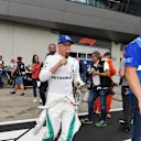Valtteri Bottas (FIN) Mercedes-AMG F1 and ice cream at Formula One World Championship, Rd9, Austrian Grand Prix, Qualifying, Spielberg, Austria, Saturday 30 June 2018. © Mark Sutton/Sutton Images