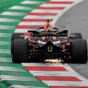 Daniel Ricciardo (AUS) Red Bull Racing RB14 sparks at Formula One World Championship, Rd9, Austrian Grand Prix, Qualifying, Spielberg, Austria, Saturday 30 June 2018. © Mark Sutton/Sutton Images