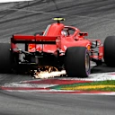 Kimi Raikkonen (FIN) Ferrari SF-71H sparks at Formula One World Championship, Rd9, Austrian Grand Prix, Qualifying, Spielberg, Austria, Saturday 30 June 2018. © Mark Sutton/Sutton Images