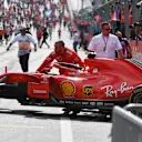 Ferrari SF-71H in parc ferme at Formula One World Championship, Rd9, Austrian Grand Prix, Race, Spielberg, Austria, Sunday 1 July 2018. © Mark Sutton/Sutton Images