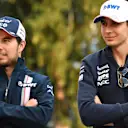 Sergio Perez (MEX) Force India and Esteban Ocon (FRA) Force India F1 at Formula One World Championship, Rd9, Austrian Grand Prix, Qualifying, Spielberg, Austria, Saturday 30 June 2018. © Jerry Andre/Sutton Images