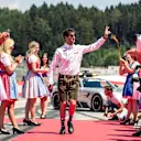 Daniel Ricciardo (AUS) Red Bull Racing on the drivers parade at Formula One World Championship, Rd9, Austrian Grand Prix, Race, Spielberg, Austria, Sunday 1 July 2018. © Manuel Goria/Sutton Images