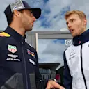Daniel Ricciardo (AUS) Red Bull Racing and Sergey Sirotkin (RUS) Williams at Formula One World Championship, Rd9, Austrian Grand Prix, Preparations, Spielberg, Austria, Thursday 28 June 2018. © Mark Sutton/Sutton Images
