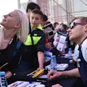 Sergey Sirotkin (RUS) Williams fans selfie at Formula One World Championship, Rd4, Azerbaijan Grand Prix, Practice, Baku City Circuit, Baku, Azerbaijan, Friday 27 April 2018. © Simon Galloway/Sutton Images