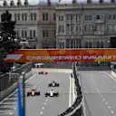 Fernando Alonso (ESP) McLaren MCL33 and Marcus Ericsson (SWE) Alfa Romeo Sauber C37 at Formula One World Championship, Rd4, Azerbaijan Grand Prix, Practice, Baku City Circuit, Baku, Azerbaijan, Friday 27 April 2018. © Jerry Andre/Sutton Images