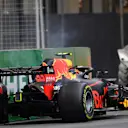 Max Verstappen (NED) Red Bull Racing RB14 crashes in FP1 at Formula One World Championship, Rd4, Azerbaijan Grand Prix, Practice, Baku City Circuit, Baku, Azerbaijan, Friday 27 April 2018. © Jerry Andre/Sutton Images