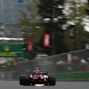 Sergio Perez (MEX) Force India VJM11 sparks at Formula One World Championship, Rd4, Azerbaijan Grand Prix, Qualifying, Baku City Circuit, Baku, Azerbaijan, Saturday 28 April 2018. © Mark Sutton/Sutton Images