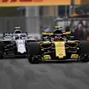 Carlos Sainz jr (ESP) Renault Sport F1 Team RS18 at Formula One World Championship, Rd4, Azerbaijan Grand Prix, Qualifying, Baku City Circuit, Baku, Azerbaijan, Saturday 28 April 2018. © Mark Sutton/Sutton Images