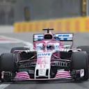 Sergio Perez (MEX) Force India VJM11 locks up at Formula One World Championship, Rd4, Azerbaijan Grand Prix, Qualifying, Baku City Circuit, Baku, Azerbaijan, Saturday 28 April 2018. © Simon Galloway/Sutton Images