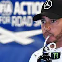 Lewis Hamilton (GBR) Mercedes-AMG F1 in parc ferme at Formula One World Championship, Rd4, Azerbaijan Grand Prix, Qualifying, Baku City Circuit, Baku, Azerbaijan, Saturday 28 April 2018. © Mark Sutton/Sutton Images