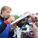 Brendon Hartley (NZL) Scuderia Toro Rosso at the autograph session at Formula One World Championship, Rd4, Azerbaijan Grand Prix, Qualifying, Baku City Circuit, Baku, Azerbaijan, Saturday 28 April 2018. © Simon Galloway/Sutton Images