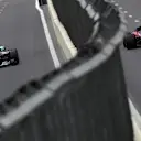 Lewis Hamilton (GBR) Mercedes-AMG F1 W09 EQ Power+ and Pierre Gasly (FRA) Scuderia Toro Rosso STR13 at Formula One World Championship, Rd4, Azerbaijan Grand Prix, Qualifying, Baku City Circuit, Baku, Azerbaijan, Saturday 28 April 2018. © James Gasperotti/Sutton Images