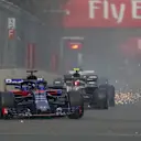 Brendon Hartley (NZL) Scuderia Toro Rosso STR13 at Formula One World Championship, Rd4, Azerbaijan Grand Prix, Race, Baku City Circuit, Baku, Azerbaijan, Sunday 29 April 2018. © James Gasperotti/Sutton Images