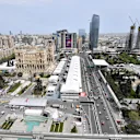 City skyline at Formula One World Championship, Rd4, Azerbaijan Grand Prix, Race, Baku City Circuit, Baku, Azerbaijan, Sunday 29 April 2018. © Jerry Andre/Sutton Images