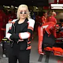 Christina Aguilera (USA) at the Ferrari garage at Formula One World Championship, Rd4, Azerbaijan Grand Prix, Race, Baku City Circuit, Baku, Azerbaijan, Sunday 29 April 2018. © Simon Galloway/Sutton Images