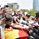 Fernando Alonso (ESP) McLaren at the fans autograph session at Formula One World Championship, Rd4, Azerbaijan Grand Prix, Race, Baku City Circuit, Baku, Azerbaijan, Sunday 29 April 2018. © Simon Galloway/Sutton Images