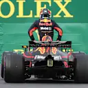 Race retiree Daniel Ricciardo (AUS) Red Bull Racing RB14 at Formula One World Championship, Rd4, Azerbaijan Grand Prix, Race, Baku City Circuit, Baku, Azerbaijan, Sunday 29 April 2018. © Sutton Images