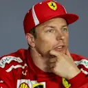 Kimi Raikkonen (FIN) Ferrari in the Press Conference at Formula One World Championship, Rd4, Azerbaijan Grand Prix, Race, Baku City Circuit, Baku, Azerbaijan, Sunday 29 April 2018. © James Gasperotti/Sutton Images