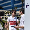 Charles Leclerc (MON) Alfa Romeo Sauber F1 Team at Formula One World Championship, Rd4, Azerbaijan Grand Prix, Preparations, Baku City Circuit, Baku, Azerbaijan, Thursday 26 April 2018. © Simon Galloway/Sutton Images