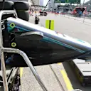 Mercedes-AMG F1 W09 EQ Power+ nose detail at Formula One World Championship, Rd4, Azerbaijan Grand Prix, Preparations, Baku City Circuit, Baku, Azerbaijan, Thursday 26 April 2018. © Mark Sutton/Sutton Images