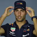 Daniel Ricciardo (AUS) Red Bull Racing in the Press Conference at Formula One World Championship, Rd4, Azerbaijan Grand Prix, Preparations, Baku City Circuit, Baku, Azerbaijan, Thursday 26 April 2018. © Simon Galloway/Sutton Images