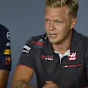 Kevin Magnussen (DEN) Haas F1 in the Press Conference at Formula One World Championship, Rd4, Azerbaijan Grand Prix, Preparations, Baku City Circuit, Baku, Azerbaijan, Thursday 26 April 2018. © Simon Galloway/Sutton Images