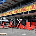 Ferrari garage at Formula One World Championship, Rd4, Azerbaijan Grand Prix, Preparations, Baku City Circuit, Baku, Azerbaijan, Thursday 26 April 2018. © Mark Sutton/Sutton Images
