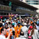 Fans in pit lane at Formula One World Championship, Rd4, Azerbaijan Grand Prix, Preparations, Baku City Circuit, Baku, Azerbaijan, Thursday 26 April 2018. © James Gasperotti/Sutton Images