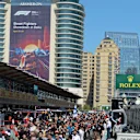 Fans in pit lane at Formula One World Championship, Rd4, Azerbaijan Grand Prix, Preparations, Baku City Circuit, Baku, Azerbaijan, Thursday 26 April 2018. © Simon Galloway/Sutton Images