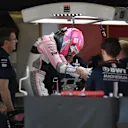 Esteban Ocon (FRA) Force India VJM11 at Formula One World Championship, Rd4, Azerbaijan Grand Prix, Preparations, Baku City Circuit, Baku, Azerbaijan, Thursday 26 April 2018. © Simon Galloway/Sutton Images