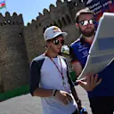 Pierre Gasly (FRA) Scuderia Toro Rosso walks the track at Formula One World Championship, Rd4, Azerbaijan Grand Prix, Preparations, Baku City Circuit, Baku, Azerbaijan, Thursday 26 April 2018. © Jerry Andre/Sutton Images