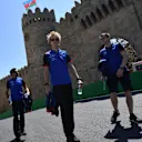 Brendon Hartley (NZL) Scuderia Toro Rosso walks the track at Formula One World Championship, Rd4, Azerbaijan Grand Prix, Preparations, Baku City Circuit, Baku, Azerbaijan, Thursday 26 April 2018. © Jerry Andre/Sutton Images