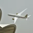 Flypast at Formula One World Championship, Rd2, Bahrain Grand Prix, Preparations, Bahrain International Circuit, Sakhir, Bahrain, Thursday 5 April 2018. © Simon Galloway/Sutton Images