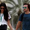 Fernando Alonso (ESP) McLaren and girlfriend Linda Morselli at Formula One World Championship, Rd2, Bahrain Grand Prix, Preparations, Bahrain International Circuit, Sakhir, Bahrain, Thursday 5 April 2018. © Manuel Goria/Sutton Images