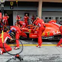 Ferrari practice pit stops at Formula One World Championship, Rd2, Bahrain Grand Prix, Preparations, Bahrain International Circuit, Sakhir, Bahrain, Thursday 5 April 2018. © Simon Galloway/Sutton Images