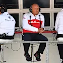 Frederic Vasseur, Alfa Romeo Sauber F1 Team, Team Principal on the pit wall gantry at Formula One World Championship, Rd13, Belgian Grand Prix, Qualifying, Spa Francorchamps, Belgium, Saturday 25 August 2018. © Mark Sutton/Sutton Images